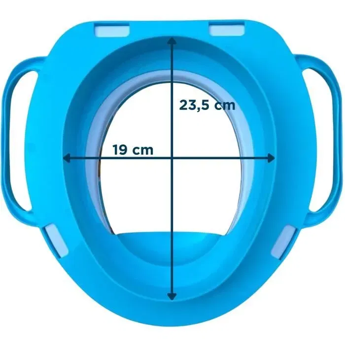 Thermobaby - Réducteur WC enfant confortable avec poignées de sécurité, thème Pat'Patrouille - Pour enfants dès 10 mois - Adaptable toilettes standard