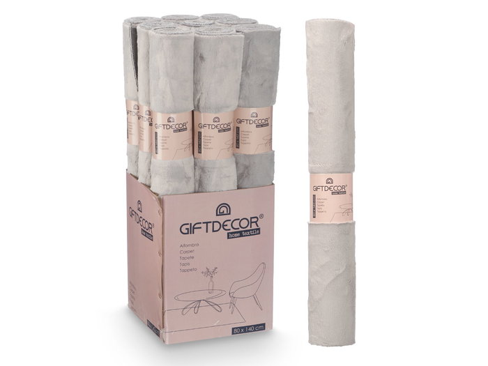 GIFTDECOR Alfombra Soft Gris Clair 80x140cm GIFTDECOR Alfombra Soft Gris Clair 80x140cm