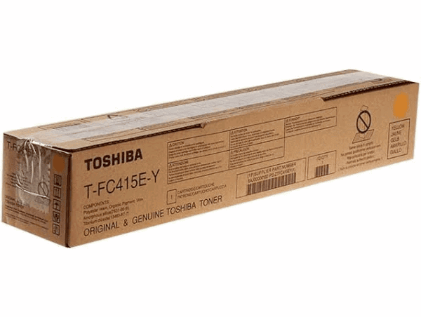 Toshiba Toner Cartouche de Recharge Jaune, Modèle T-FC415EY, Référence 6AJ00000289, pour Imprimante Toshiba Toner Cartouche de Recharge Jaune, Modèle T-FC415EY, Référence 6AJ00000289, pour Imprimante