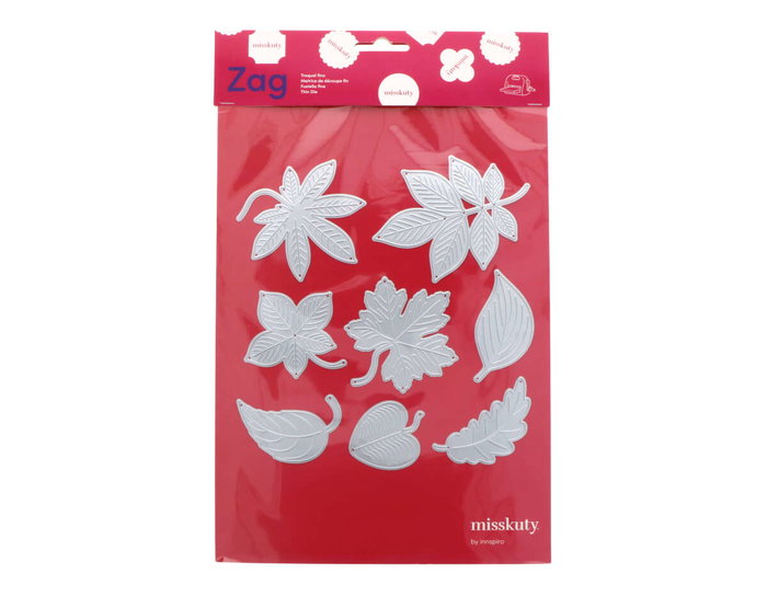 Misskuty Set de 8 emporte-pièces fins ZAG Fleurs, Plantes et Feuilles d'Automne Misskuty Set de 8 emporte-pièces fins ZAG Fleurs, Plantes et Feuilles d'Automne