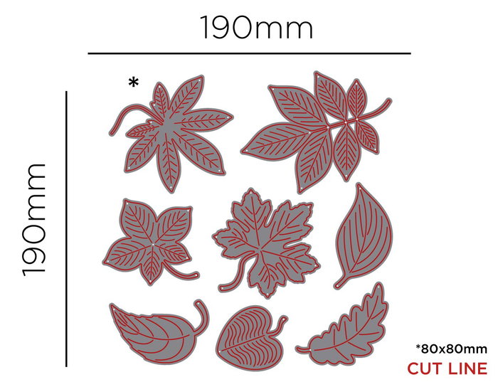 Misskuty Set de 8 emporte-pièces fins ZAG Fleurs, Plantes et Feuilles d'Automne Misskuty Set de 8 emporte-pièces fins ZAG Fleurs, Plantes et Feuilles d'Automne