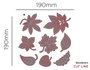 Misskuty Set de 8 emporte-pièces fins ZAG Fleurs, Plantes et Feuilles d'Automne
