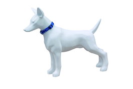 Freedog Collier en Nylon Réfléchissant Bleu 15mm x 35/50cm