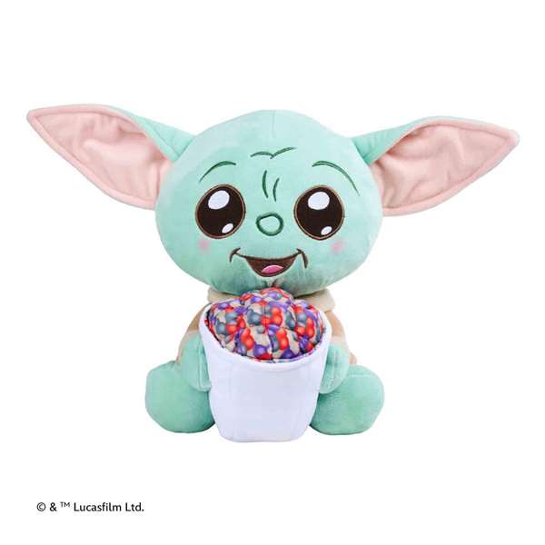 Smoby Peluche Star Wars Mandalorian Grogu avec Popcorn 25cm Polyster 0+ Mois