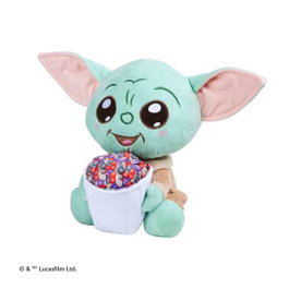 Smoby Peluche Star Wars Mandalorian Grogu avec Popcorn 25cm Polyster 0+ Mois