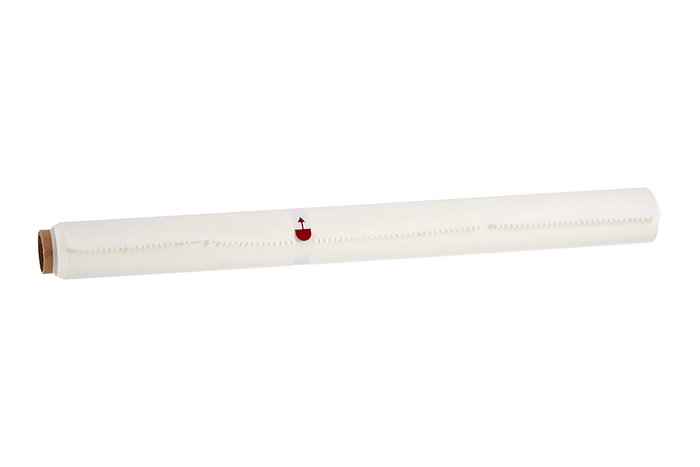 Kinvara Rouleau de Papier Cuisson 10 m x 38,5 cm, Blanc, Antiadhésif pour Airfryer et Four (Set de 24)