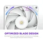 NZXT F240X Core Ventilateur PC 240 mm Blanc - Roulement hybride 3100 RPM (RF-U24PN-W1)