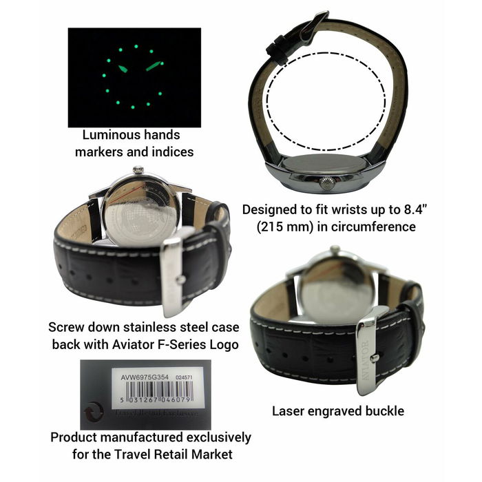 Montre Homme Aviator AVW6975G354 (Ø 45 mm) Montre Homme Aviator AVW6975G354 (Ø 45 mm)