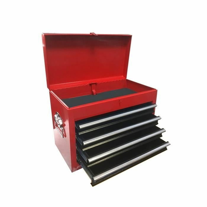 Defpro Servante d'atelier Rouge avec 7 tiroirs et caisson