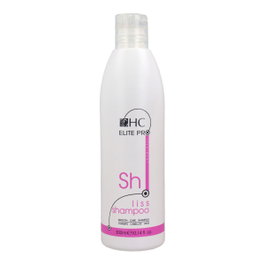 H.C. Elite Pro Shampooing Lissant 300 ml - Pour cheveux secs et frisés, avec huile d'argan, avocat et protéines de soie