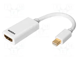 DIGITUS Adaptateur mini DisplayPort vers HDMI, blanc