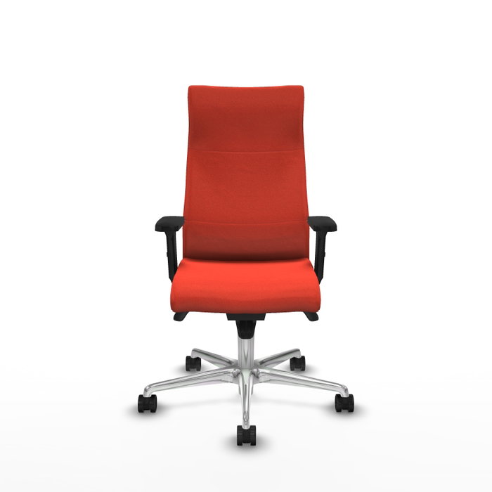 Piqueras Y Crespo Fauteuil Albacete Orange foncé, mécanisme Synchro, Base aluminium Piqueras Y Crespo Fauteuil Albacete Orange foncé, mécanisme Synchro, Base aluminium