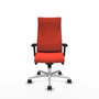 Piqueras Y Crespo Fauteuil Albacete Orange foncé, mécanisme Synchro, Base aluminium