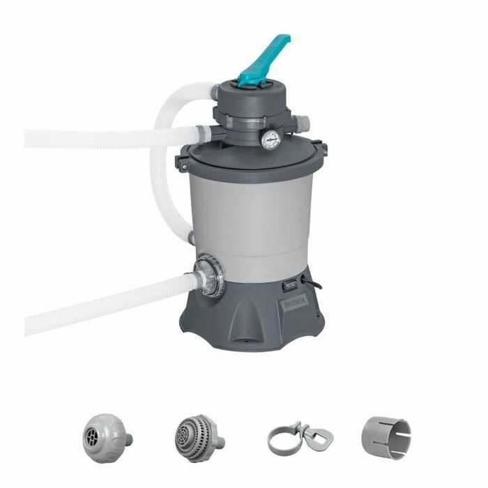Bestway Pompe de filtration à sable 3 596 L/h pour piscine de 1 100 à 18 100 L Bestway Pompe de filtration à sable 3 596 L/h pour piscine de 1 100 à 18 100 L