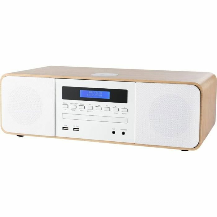 Thomson MIC201IBT Mini Hifi Blanche avec Bluetooth et Induction