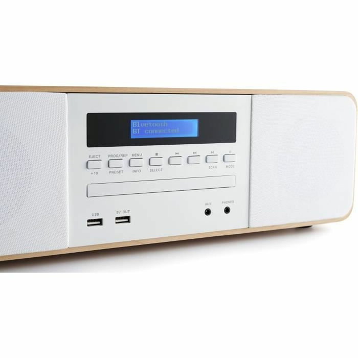 Thomson MIC201IBT Mini Hifi Blanche avec Bluetooth et Induction