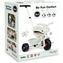 Smoby - Tricycle Be Fun Confort 3 en 1 Évolutif, avec Poignée Parentale et Siège Réglables, pour Enfant dès 10 mois, Référence SMOBY