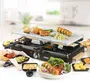 Domo DO9262G Appareil à Raclette Multifonction 8 Personnes avec Pierre Naturelle et Plaque Gril Antiadhésive - 1400 W