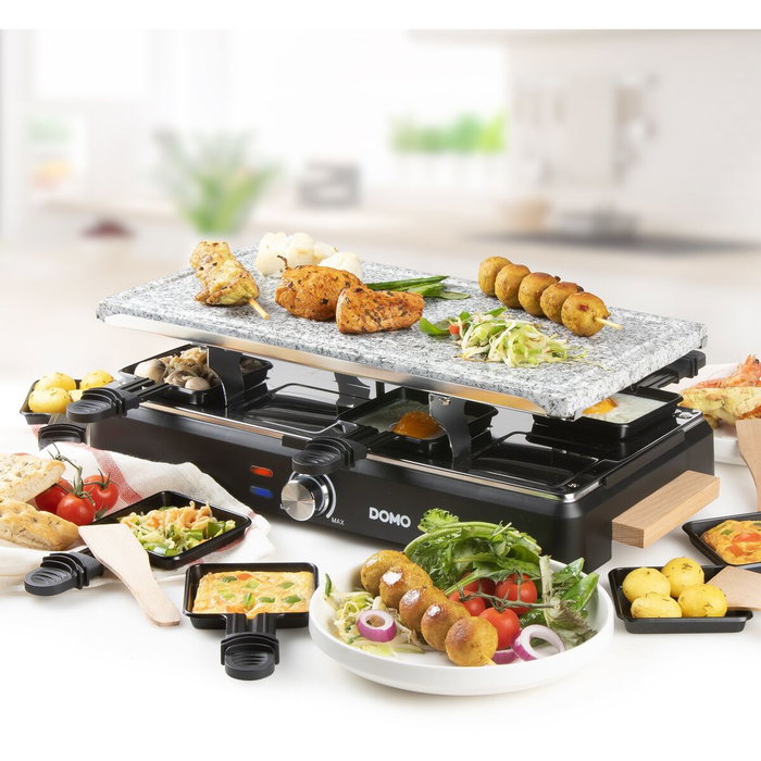 Domo DO9262G - Appareil à raclette et gril pour 8 personnes Domo DO9262G - Appareil à raclette et gril pour 8 personnes