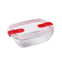 Pyrex - Plat rectangulaire en verre borosilicate avec couvercle - 1451025 - 28 x 20 cm - 2,5 L - Résistant aux chocs thermiques et micro-ondes
