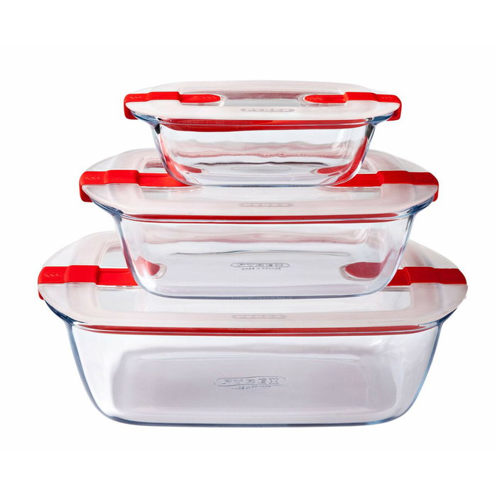 Pyrex Cook & Heat Plat rectangulaire 2,5 L avec couvercle