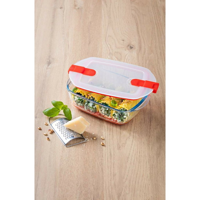 Pyrex Cook & Heat Plat rectangulaire 2,5 L avec couvercle