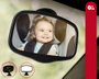 KioKids Rétroviseur Bébé Auto avec Ventouse Haute Visibilité - Noir