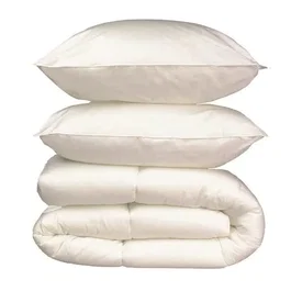 Cocoon Pack Linge de Lit Microfibre - 1 Couette Chaude 220 x 240 cm + 2 Oreillers 60 x 60 cm - Blanc