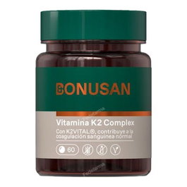BONUSAN Vitamine K2 100 mcg plus 60 comprimés Complément Alimentaire Os Sanguin