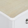 Home Deco Factory Commode avec 5 tiroirs série Victoria blanche