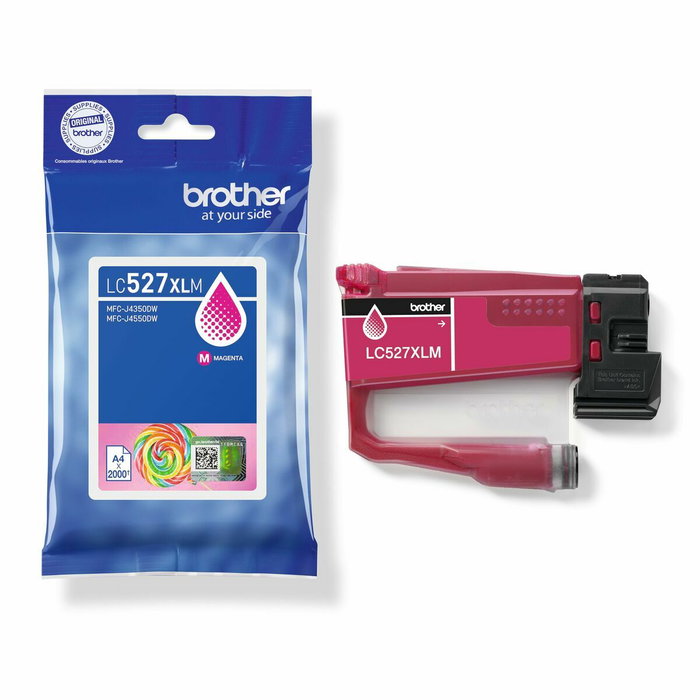 Brother LC-527XLM Cartouche d'encre Magenta XL Haute capacité pour imprimante multifonction