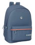 El Ganso Basics, Mochila double pour ordinateur portable 15,6 pouces avec port USB, couleur bleue, dimensions 31x44x18 cm