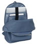 El Ganso Basics, Mochila double pour ordinateur portable 15,6 pouces avec port USB, couleur bleue, dimensions 31x44x18 cm