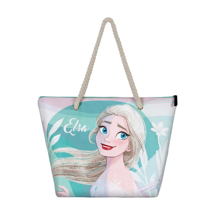 Karactermania Sac de Plage Summer Frozen 2 Disney - 37 x 52 x 17 cm - à un Compartiment avec Fermeture Éclair et Deux Poignées Karactermania Sac de Plage Summer Frozen 2 Disney - 37 x 52 x 17 cm - à un Compartiment avec Fermeture Éclair et Deux Poignées