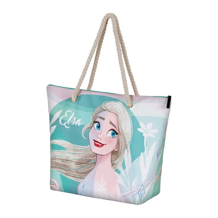 Karactermania Sac de Plage Summer Frozen 2 Disney - 37 x 52 x 17 cm - à un Compartiment avec Fermeture Éclair et Deux Poignées Karactermania Sac de Plage Summer Frozen 2 Disney - 37 x 52 x 17 cm - à un Compartiment avec Fermeture Éclair et Deux Poignées