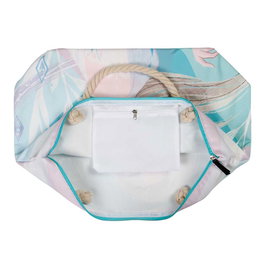 Karactermania Sac de Plage Summer Frozen 2 Disney - 37 x 52 x 17 cm - à un Compartiment avec Fermeture Éclair et Deux Poignées