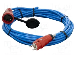 KERG Rallonge réseau H07BQ-F 3G1,5mm2 10m bleu