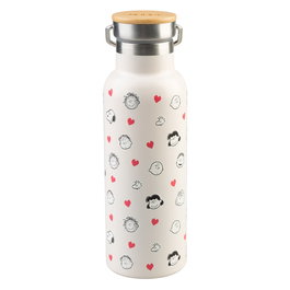 ERIK Gourde en acier inoxidable avec motif Snoopy Peanuts, 500 ml, isolante, à fermeture étanche