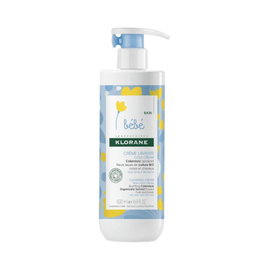 Klorane Bébé Crème Nettoyante Visage et Corps 500 ml au Cold Cream et Calendula