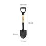 WOLFPACK LINEA PROFESIONAL Petite Pelle avec Manche en Bois et Anille, 75 cm