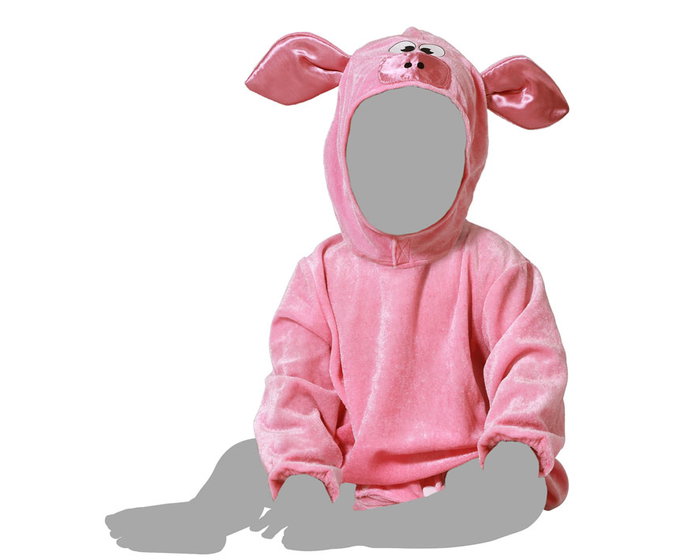 Atosa Déguisement Cerdita Rosa avec Oreilles et Groin pour Bébé Atosa Déguisement Cerdita Rosa avec Oreilles et Groin pour Bébé