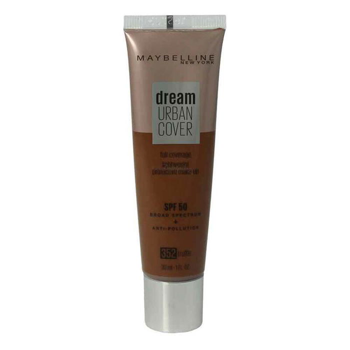 Maybelline Dream Urban Cover Fond de teint crème complet SPF 50 - Teinte 352 Truffe - 30 ml Maybelline Dream Urban Cover Fond de teint crème complet SPF 50 - Teinte 352 Truffe - 30 ml
