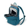 Dicota Sac à dos pour ordinateur portable 13-15.6", 19.5 L, 600D PET recyclé, hydrofuge, avec compartiment verrouillable pour tablette jusqu'à 10.5", bleu