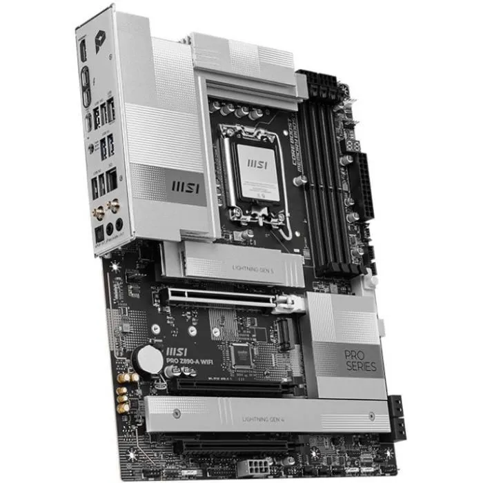 MSI PRO Z890-A WiFi Carte mère ATX pour Intel Core Ultra (Série 2) Socket LGA 1851, DDR5-SDRAM jusqu'à 256 Go, Wi-Fi 7, 5 Gigabit Ethernet