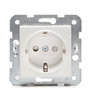 Panasonic Karre Prise 16A 250V Cadre Métal Blanc