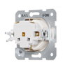 Panasonic Karre Prise 16A 250V Cadre Métal Blanc