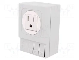 STEGO Socket de type USA pour rail DIN, 120V AC, 15A