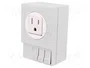 STEGO Prise simple 120V AC 15A pour rail DIN