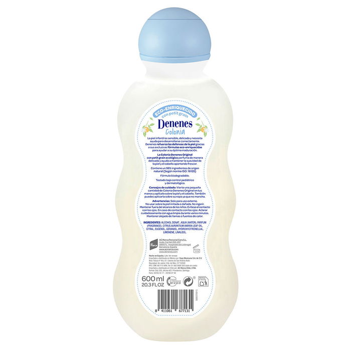 Denenes Cologne Très Douce Parfum Fleur d'Oranger pour Bébé et Enfant Unisexe 600 ml