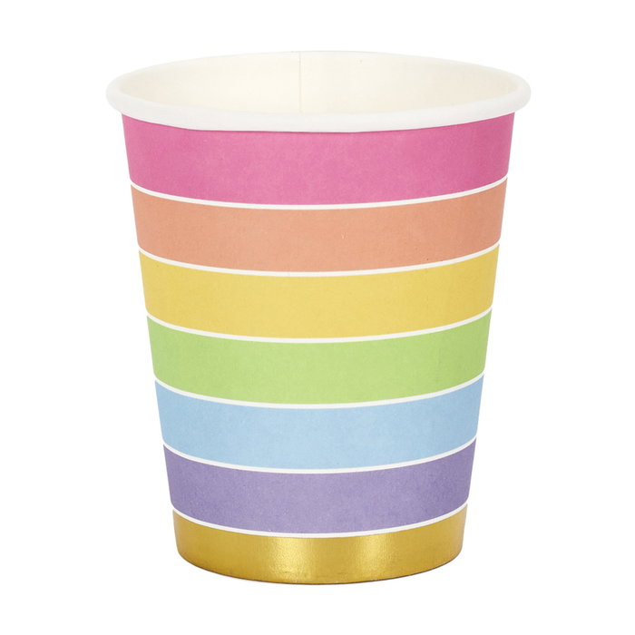 Party Time Lot de 6 verres en carton Licorne et Arc-en-ciel Party Time Lot de 6 verres en carton Licorne et Arc-en-ciel